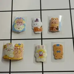動物キャラクター ホログラム ステッカー 6枚セット