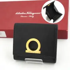 ✨未使用に近い✨　Ferragamo コインケース　小銭入れ　　ガンチーニ　黒色