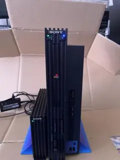 プレステ2初期型ハ–ドディスクユニット使用縦置き台セット