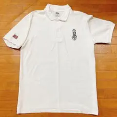 NVISIBLE FETISHISM ゴルフ ポロシャツ 白 スカル ドクロ L