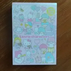 サンリオ/キャラMIX シール付8デザインメモ144枚/8柄×18枚2018年製