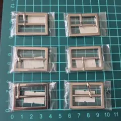 シルバー金属製バックル6個セット　ハンドメイド
