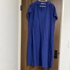 リネンブレンドカフタンワンピース　ユニクロ