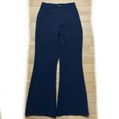 ネイビー フレアパンツ 標準サイズ