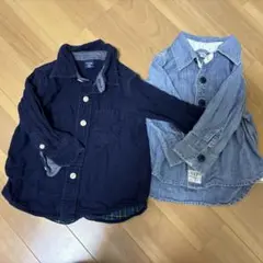 babyGap ボタンダウンシャツ 2枚セット 12-18ヶ月