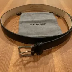 【新品未使用】エッティンガー 牛革ベルト ブラック 80cm ベルト | ETTINGER (Men)/エッティンガー | 三越伊勢丹