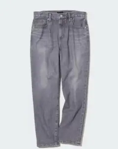 ユニクロ UNIQLO ボーイフレンドテーパードジーンズ　グレー 24 61cm