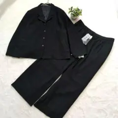 ✧新品タグ付き　日本製　大きいサイズセットアップ　黒　19BR〜21BR