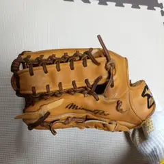 【レア・当時物美品】ミズノプロ 硬式用グラブ　外野　左投げ（ビッグM） レア・当時物美品】ミズノプロ 硬式用グラブ 外野 左投げ