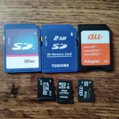 SDカードとmicroSDカードセット