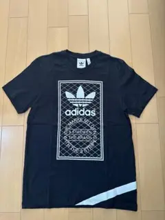 adidas グラフィックプリント Tシャツ L ブラック