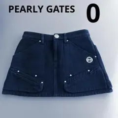 ✨ほぼ未使用　美品✨パーリーゲイツ　ミニスカート　ブルーデニム
