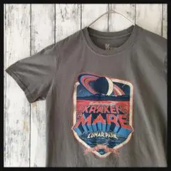アメリカ古着　半袖Tシャツ　VSAUCE　S　KRAKEN　モカグレージュ