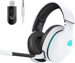 【新品未使用】ゲーミングヘッドセット ワイヤレス ヘッドホン ノイズキャンセル