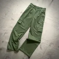 着用一回　ENVYM カーゴパンツ 裾ゴム付き　ツータック　4ポケット