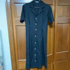 GU 2WAYボタンワンピース Mサイズ 黒