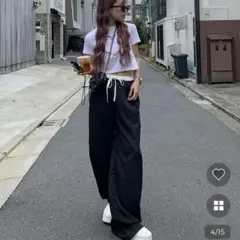 NUGU ボトムス　ワイドパンツ