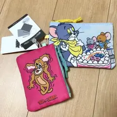 新品 トムとジェリー ポーチ　２個セット　ティッシュケース付き