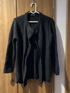 値下げ Basile28 カシミヤ100 黒カーディガン