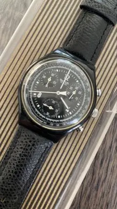 SWATCH スウォッチ PURE BLACK クロノグラフ ヴィンテージ レア