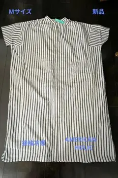 新品　AMERICAN　HOLIC　ストライプ 半袖シャツワンピース　Mサイズ