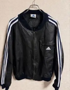 adidas リメイク　レザージャケット ADIDAS AYNE リメイク レザー ジャケット トラック 80s 90s