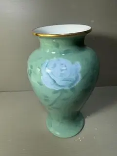 2580 深川製磁　彩色磁絵　花瓶　金彩 深川製磁 金彩色絵 桜文 花瓶 高さ約17cm - メルカリ