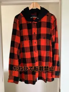 ディセンダント SPICOLI HOODED LS SHIRT チェック シャツ
