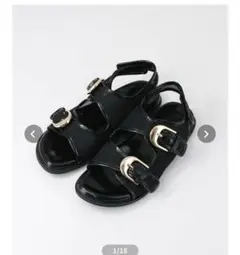 【美品】Grady Brilliant メッシュベルクロ　ブラックサンダル