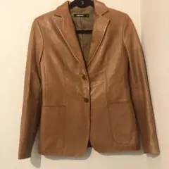 litmus DKNYキャメルブラウンレザージャケット