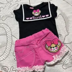 美品♡アースマジック♡トップス　パンツセットは80 ー９０