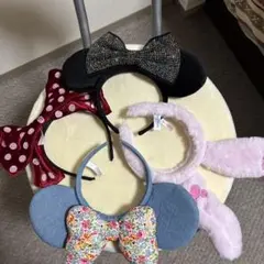 ★美品★ディズニーキャラクターカチューシャ４個セット