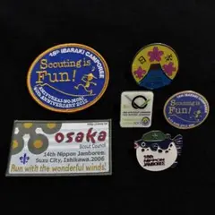 ボーイスカウト 記念 ワッペン ネッカチーフ 6点セット 美品