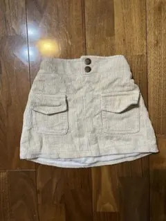 コーデュロイ　スカート　裏起毛　秋