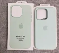 「新品未使用」iPhone 15 Pro シリコンケース ミントグリーン