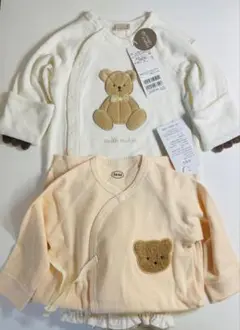 新品未使用品　プティマイン　ツーウェイオール　クマ刺繍　ロンパース&オマケ付き