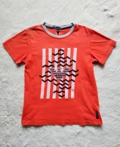 Armani Junior オレンジ Tシャツ 8A