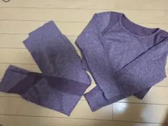 フィットネスウェア パープルセット