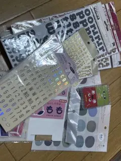 カラフルなステッカーセット
