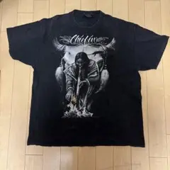 グラフィックプリント ブラックTシャツ