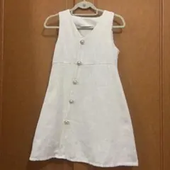 デイジーストア　ツイードワンピース　ノースリーブワンピース　キャバワンピ