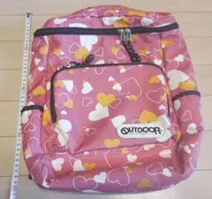 OUTDOOR リュック スクエアタイプ ハートピンク