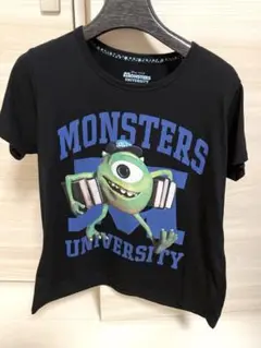 モンスターズ・ユニバーシティ 半袖　黒Tシャツ　大きいサイズ　ディズニー　マイク