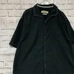 半袖シルクシャツ！アロハ　トミーバハマブラックL 730