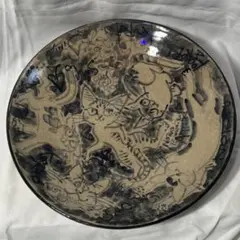 【美品】猫だらけの皿 ハンドメイド