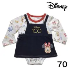 ディズニー 100周年 ロンパース カバーオール 70サイズ
