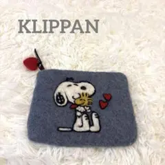 美品　KLIPPAN クリッパン　スヌーピー フェルト　ポーチ
