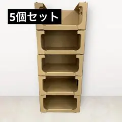スタッキング 収納 ボックス 段ボール 棚 連結 洋服 収納 DB-01
