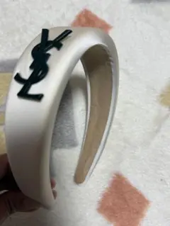 YSL ホワイト ヘアバンド