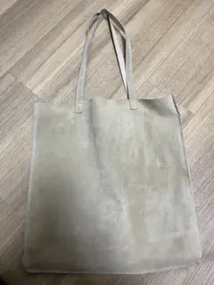 IDEE スエード　ベージュグレー トートバッグ